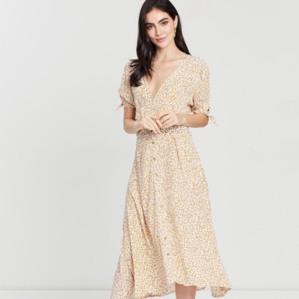 Faithful the Brand Dress / Floral Midi Dress /